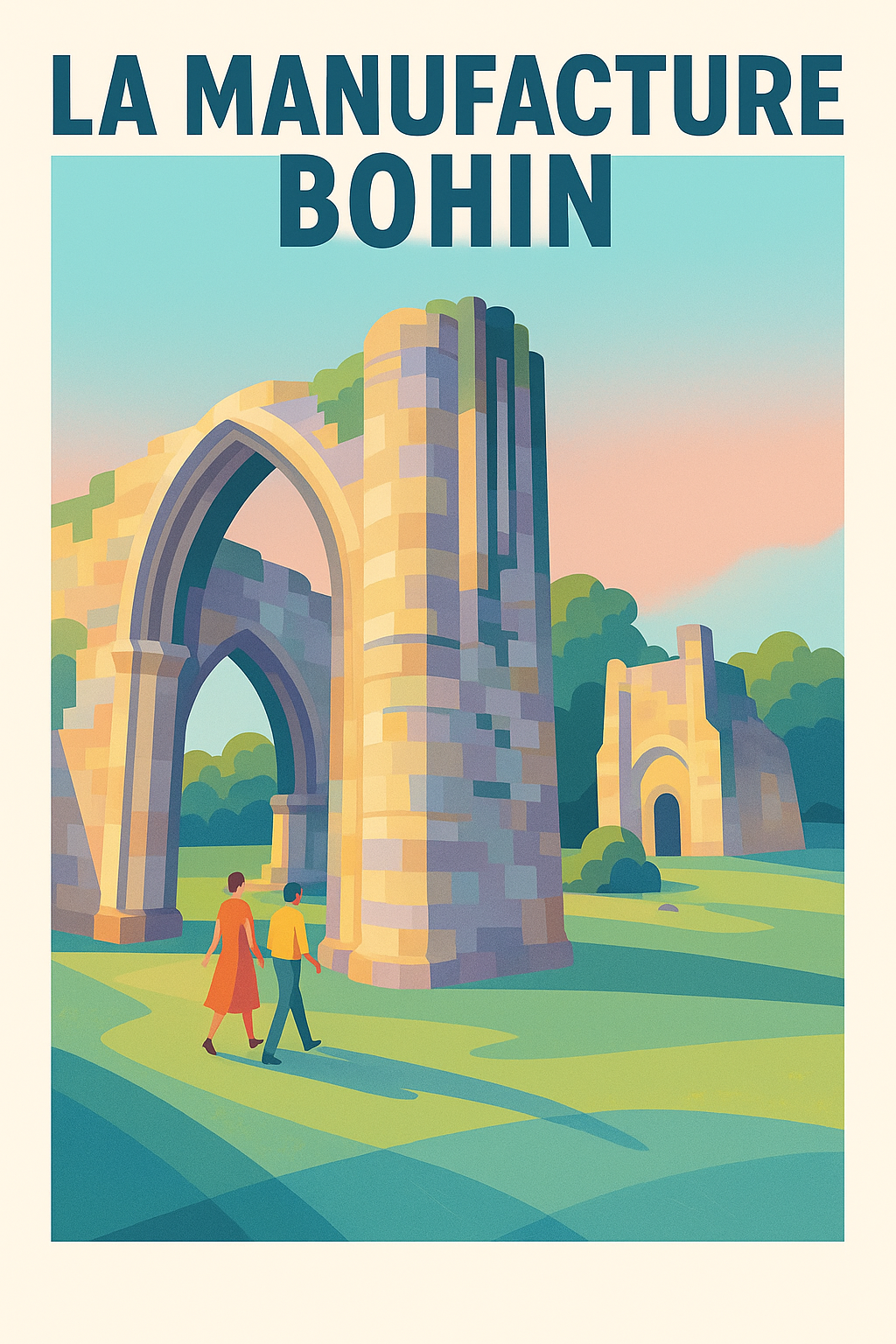 Affiche de La Manufacture Bohin - L'élégance du patrimoine industriel normand