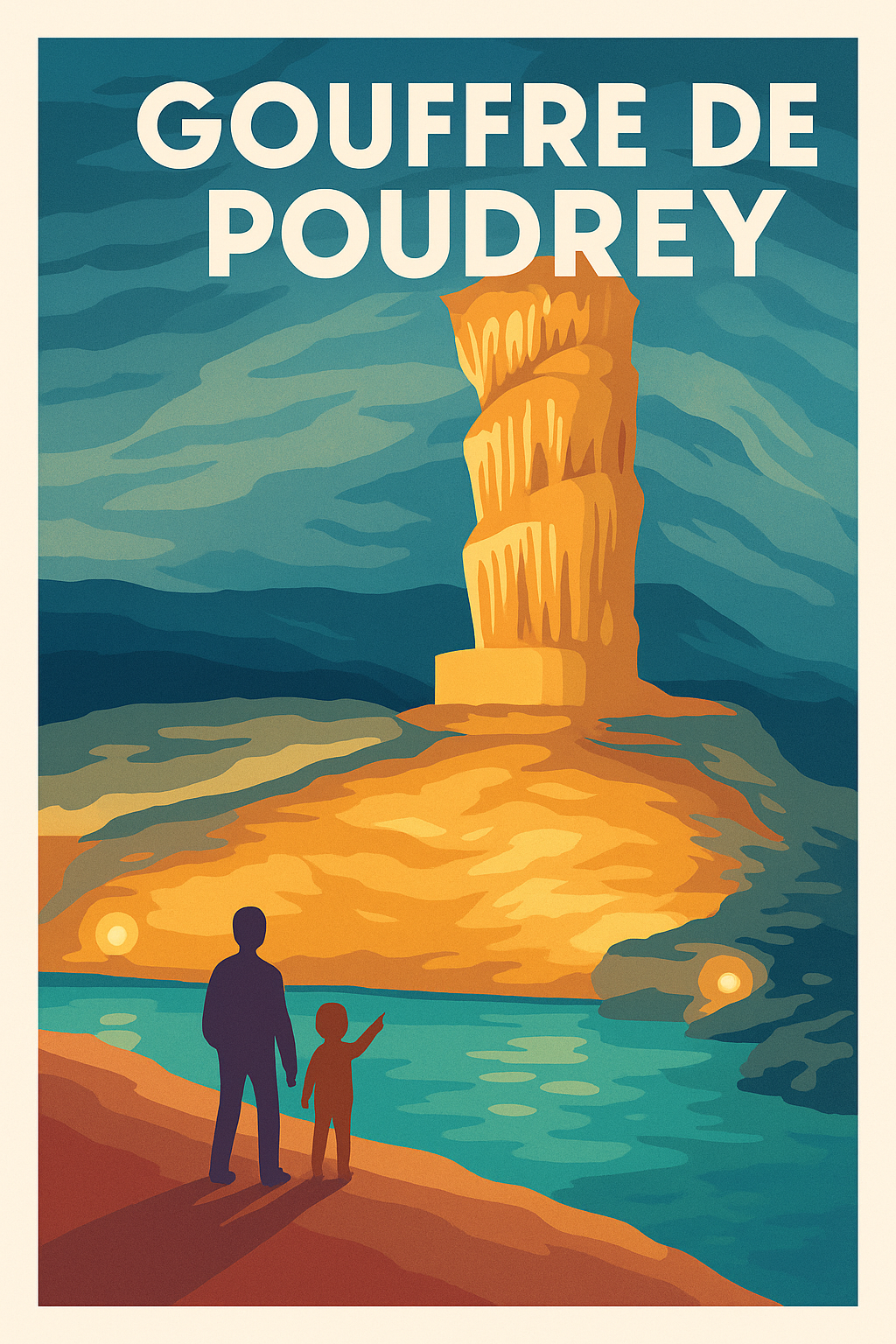 Affiche de Gouffre de Poudrey - Explorez les profondeurs du Jura