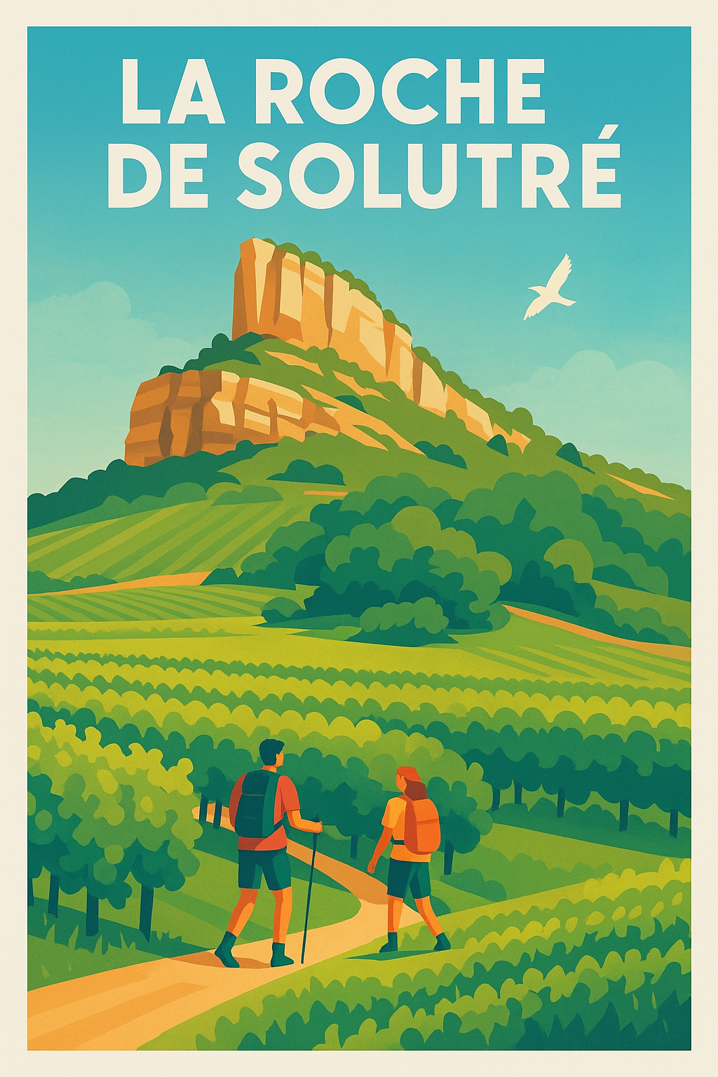 Affiche de La Roche de Solutré - L'élégance sauvage du Mâconnais