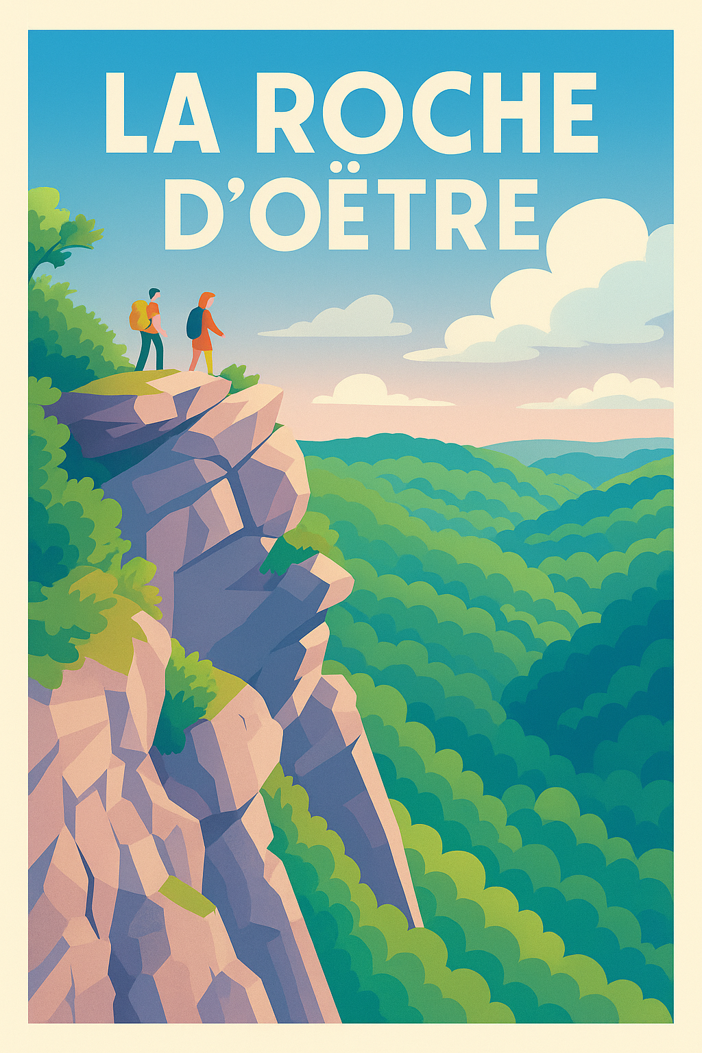 Affiche de La Roche d'Oëtre - Le vertige sauvage de la Suisse Normande