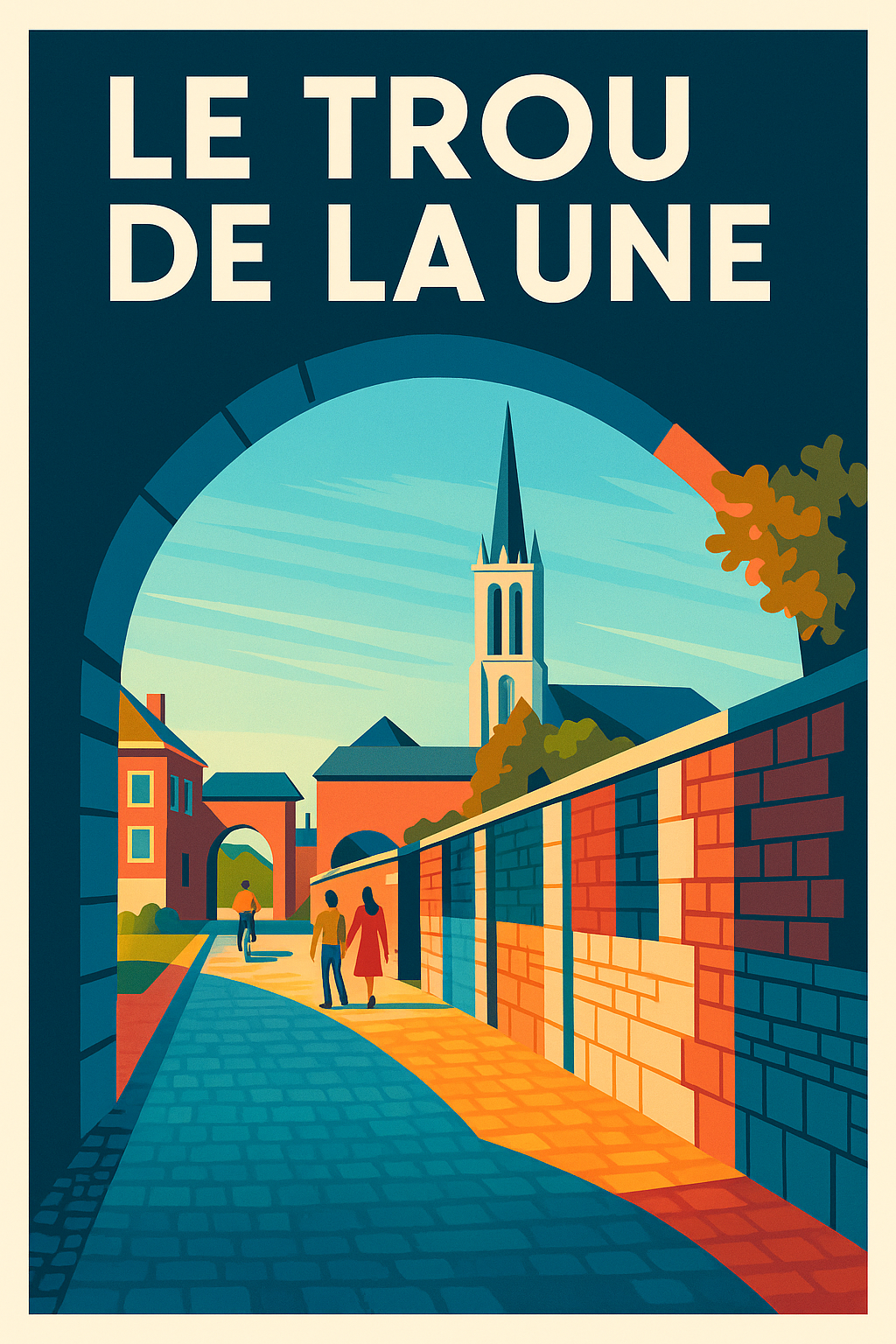 Affiche de Le Trou de la Lune - L'élégance vintage d'une escapade intemporelle