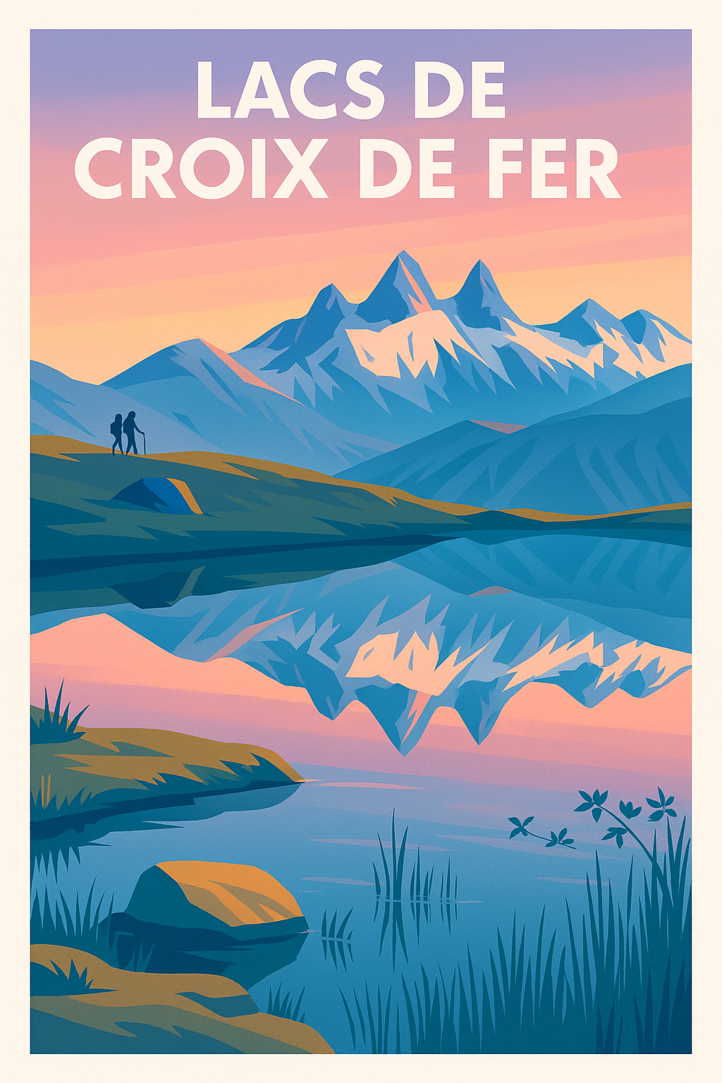 Affiche de Lacs de la Croix de Fer - L'évasion majestueuse au cœur des Alpes