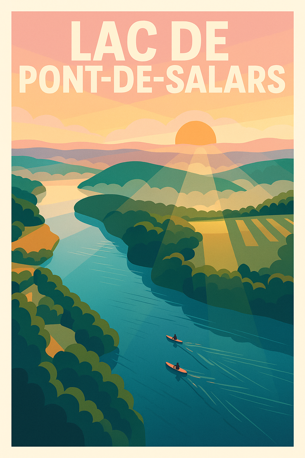 Affiche de Lac de Pont-de-Salars - Évasion sereine au cœur de l'Aveyron