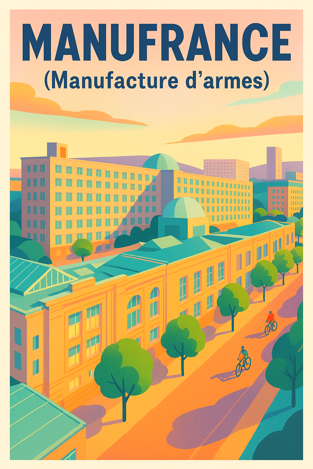 Affiche de Manufrance - L'élégance du patrimoine industriel stéphanois
