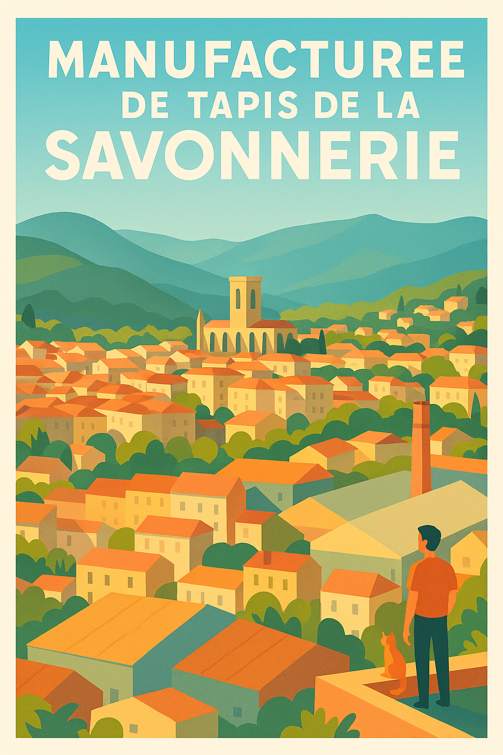 Affiche de La Savonnerie - L'élégance du patrimoine textile français
