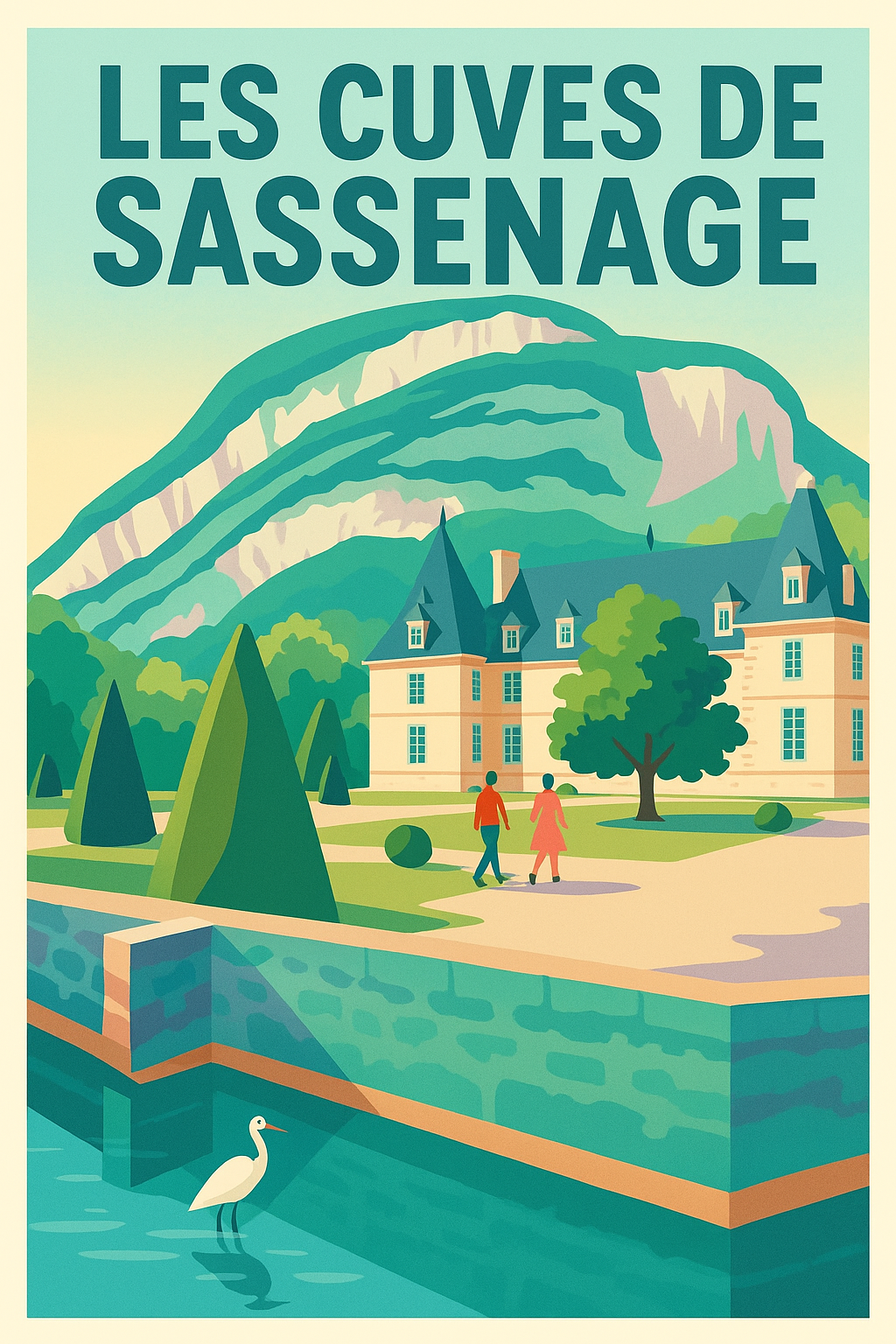 Affiche de Les Cuves de Sassenage - Élégance et Nature au Pied du Vercors
