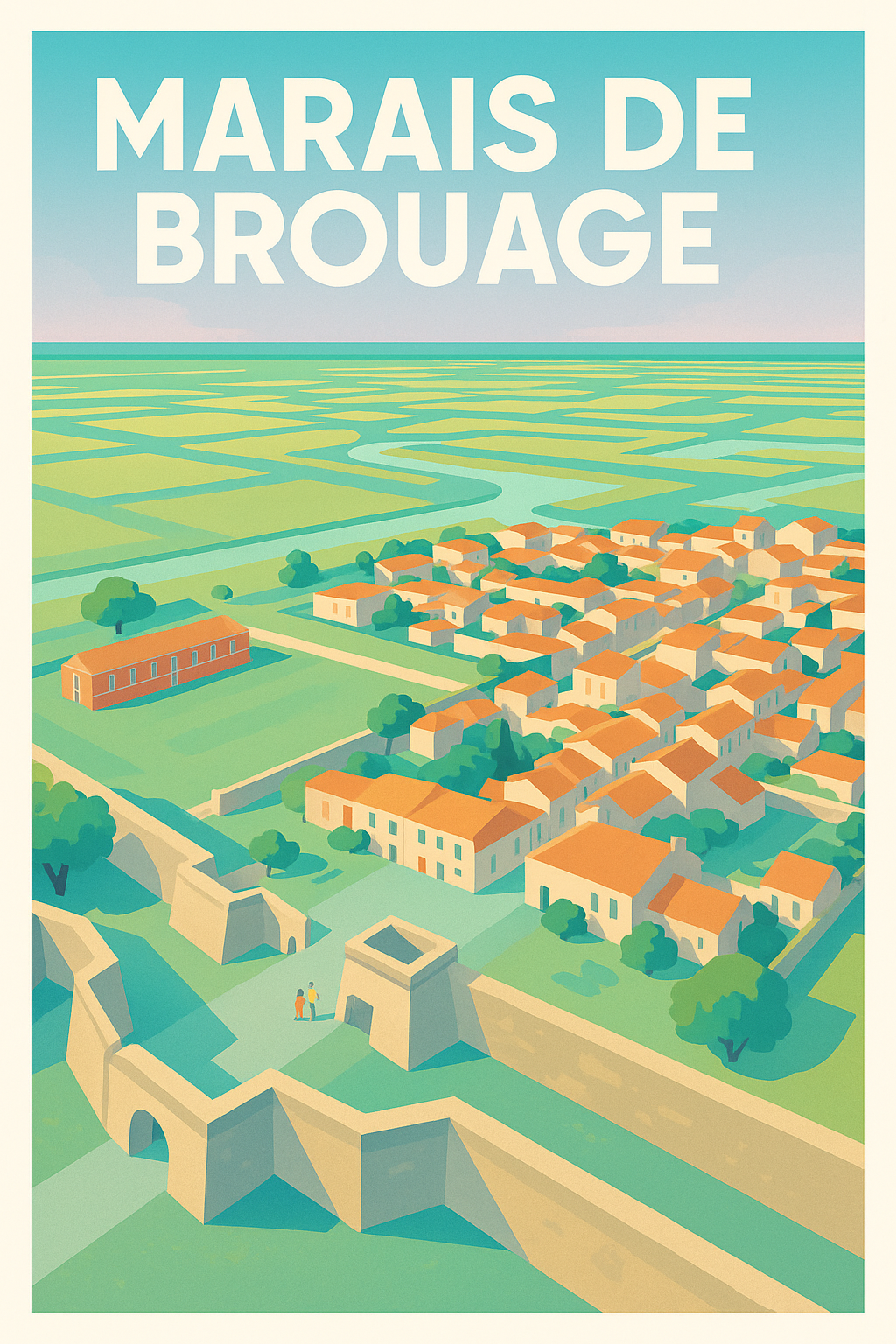 Affiche de Marais de Brouage - L'éclat d'une citadelle entre terre et mer