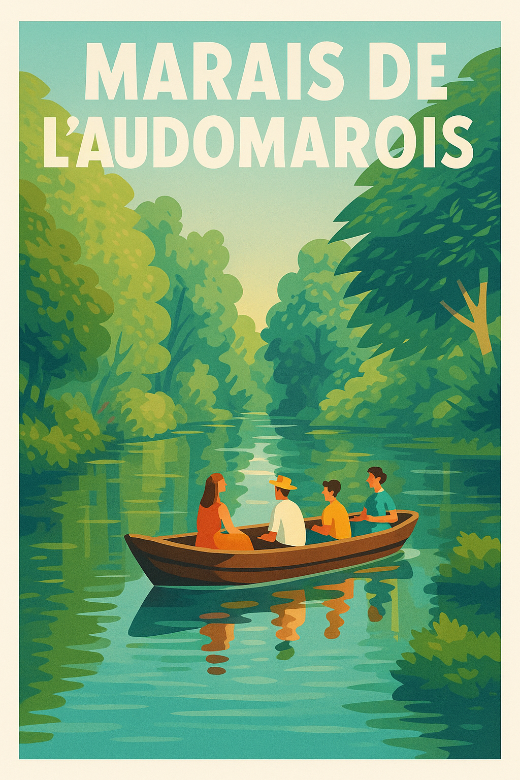 Affiche de Marais de l'Audomarois - Évasion bucolique au fil de l'eau