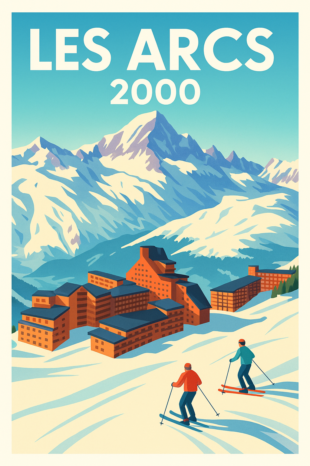 Affiche de Les Arcs 2000 - L'esprit vintage au sommet des Alpes