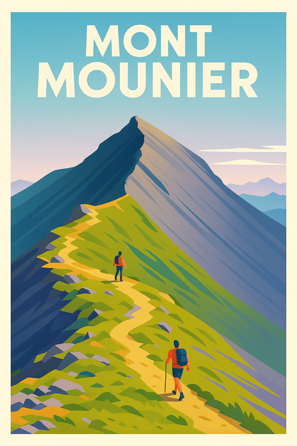 Affiche de Mont Mounier - L'ascension majestueuse au cœur du Mercantour