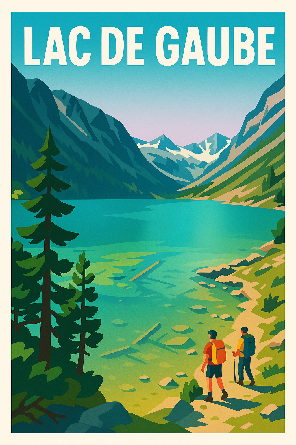 Affiche de Lac de Gaube - Évasion au cœur des Pyrénées