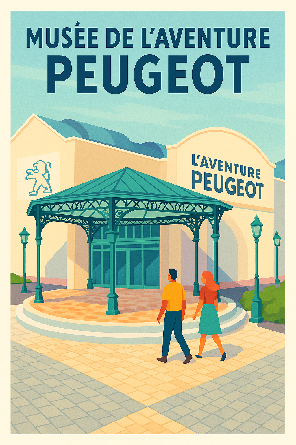 Affiche de Musée de l'Aventure Peugeot - L'élégance automobile au cœur du patrimoine