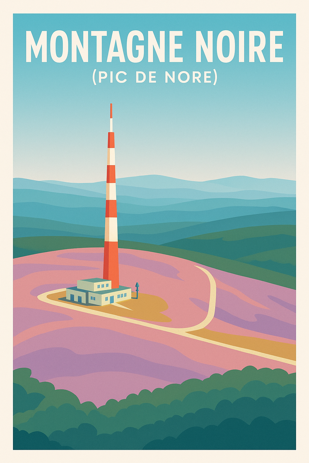 Affiche de Montagne Noire - Le Pic de Nore, sommet emblématique de l'Aude