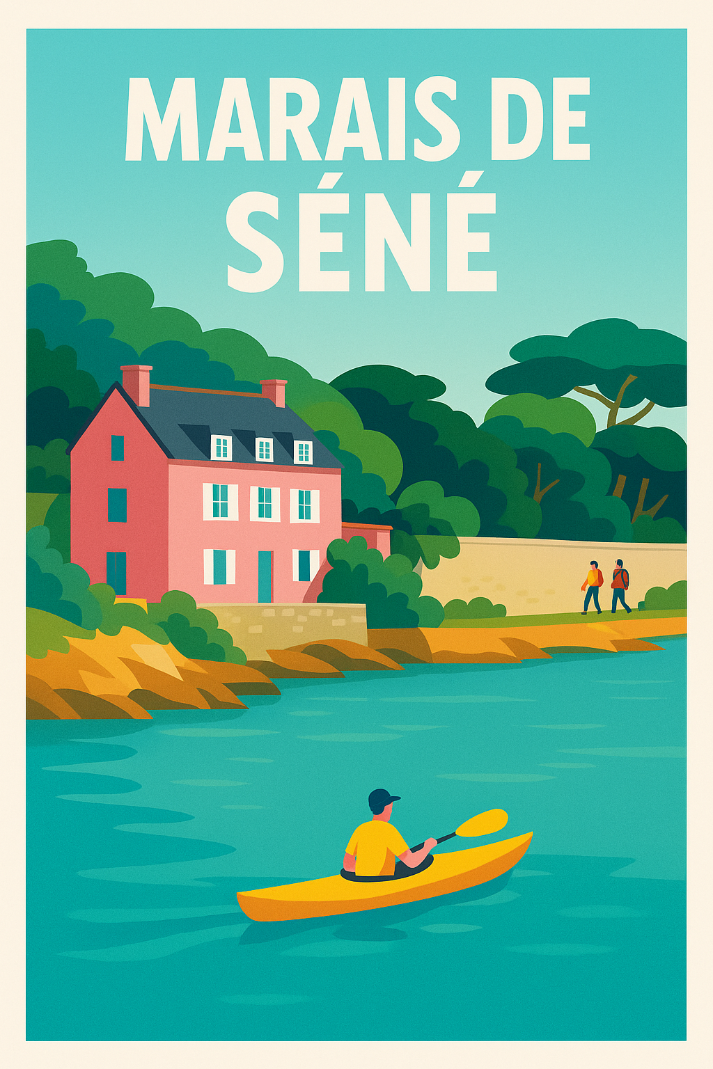 Affiche de Marais de Séné - Une évasion sereine au cœur du Golfe du Morbihan