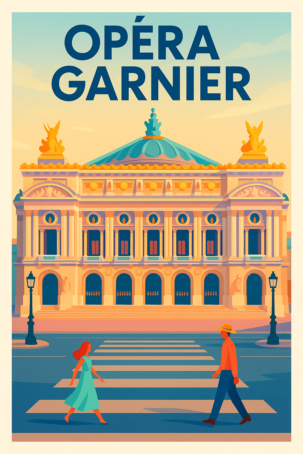 Affiche de Opéra Garnier - L'élégance intemporelle de Paris sur vos murs