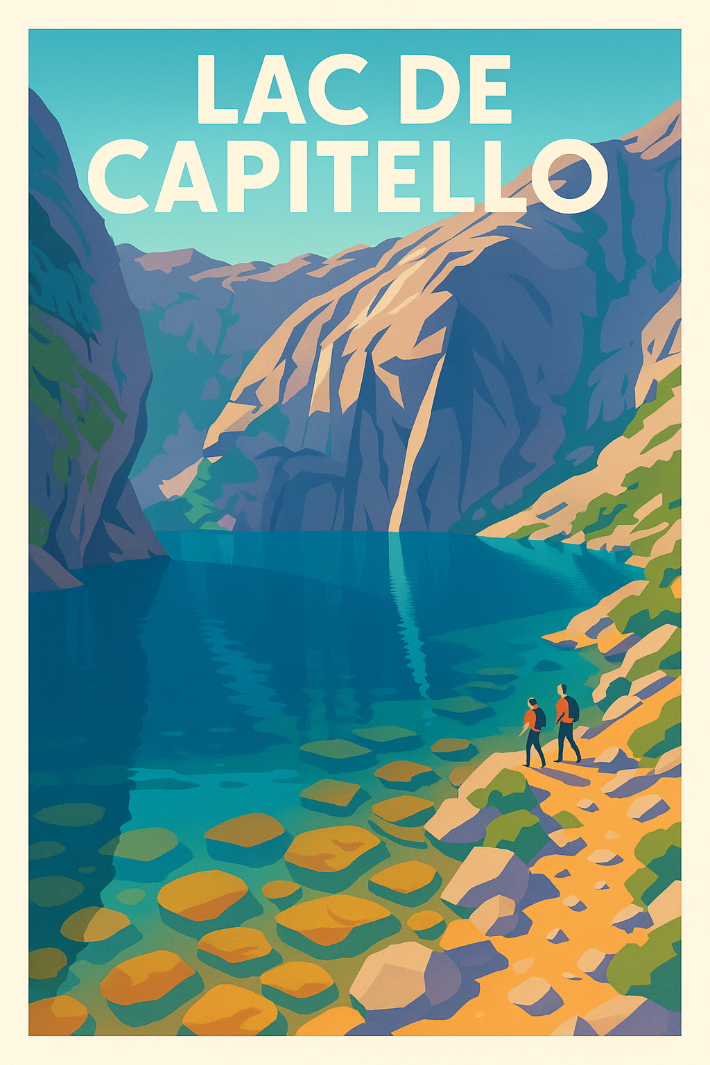 Affiche de Lac de Capitello - L'éclat sauvage des sommets corses