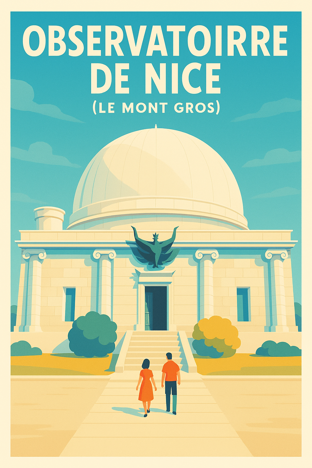 Affiche de Observatoire de Nice - Un voyage architectural vers les étoiles