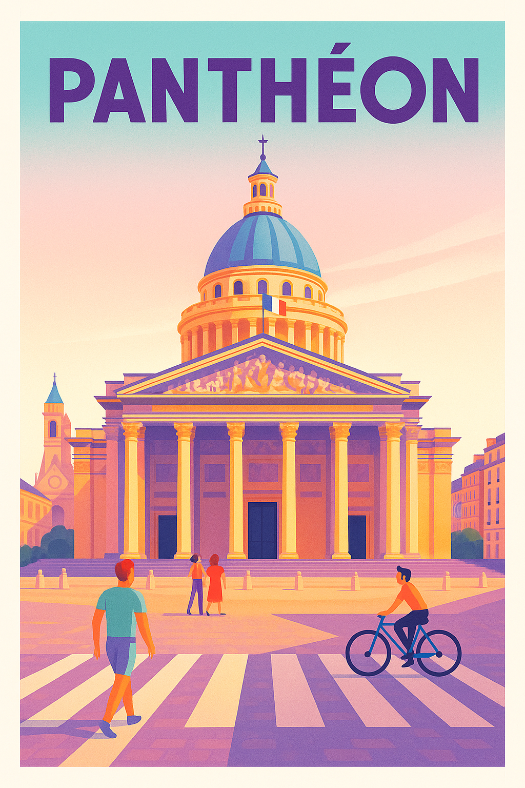 Affiche de Panthéon Paris - L'élégance historique au cœur du Quartier Latin
