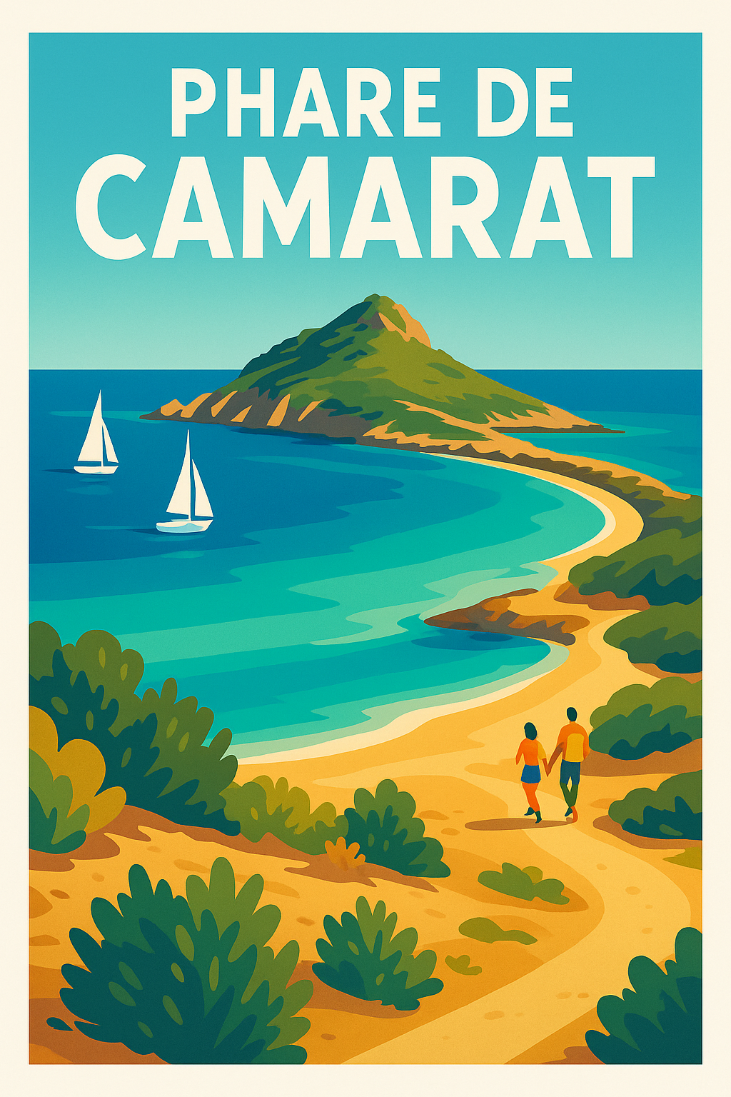 Affiche de Phare de Camarat - Évasion ensoleillée sur la Côte d'Azur