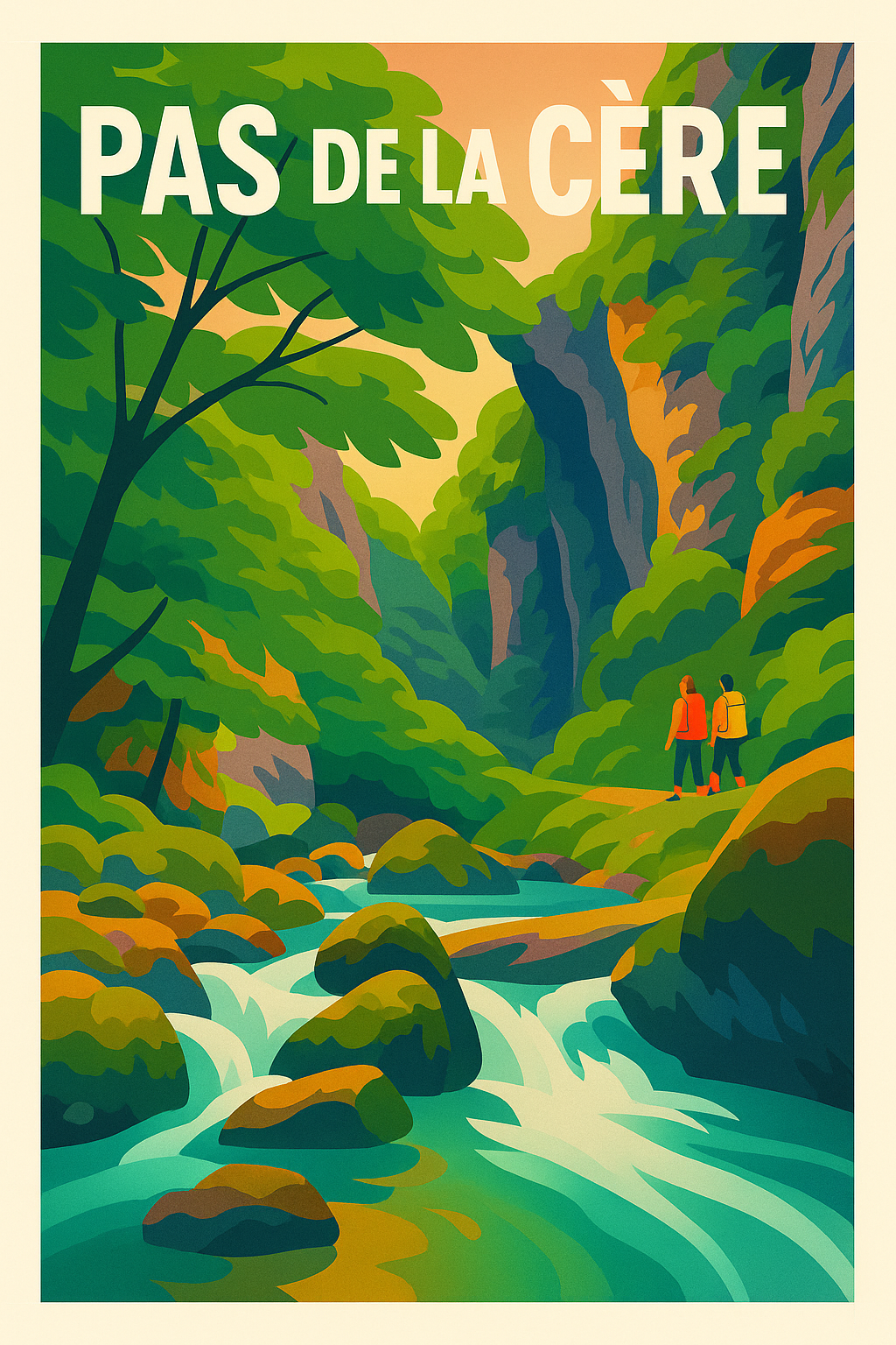 Affiche de Pas de la Cère - Une immersion sauvage au cœur du Cantal
