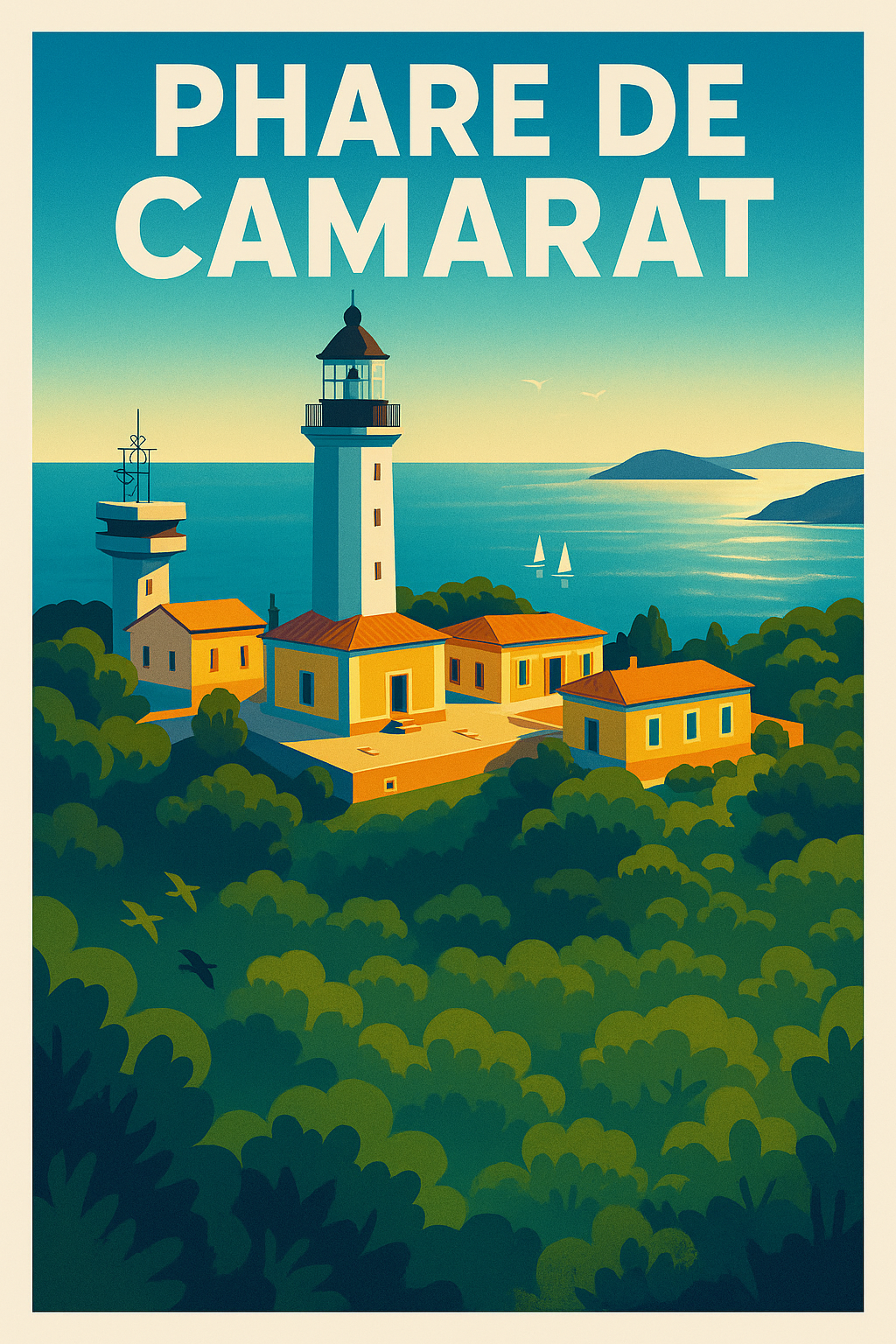 Affiche de Phare de Camarat - Une escale lumineuse au cœur de Ramatuelle