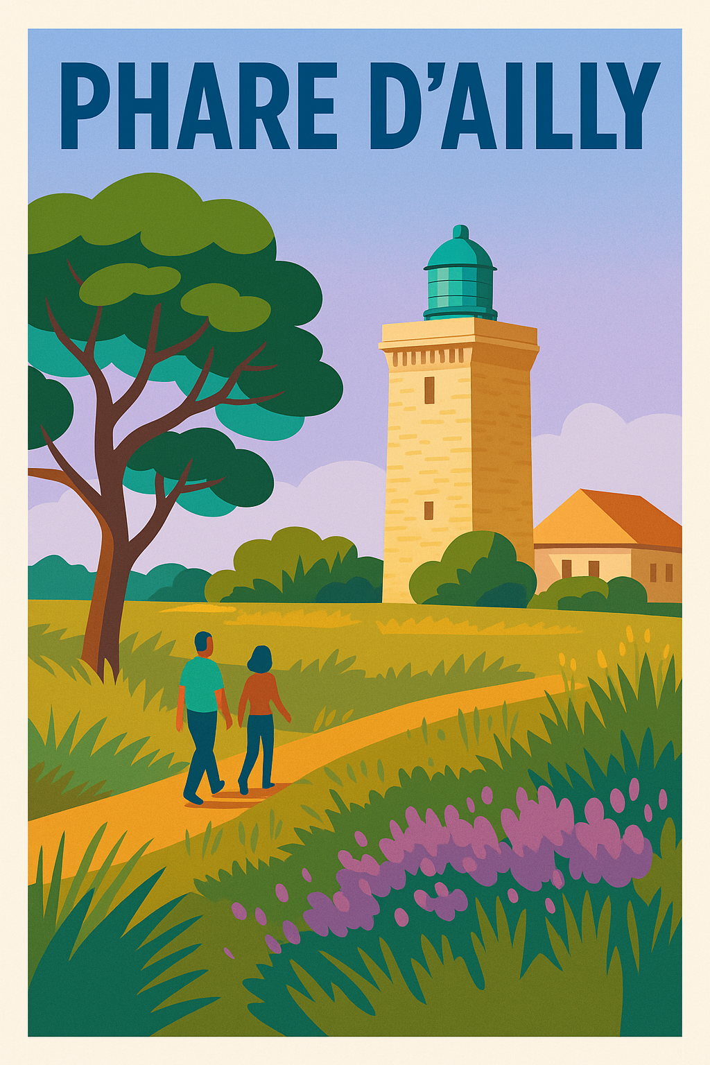 Affiche de Phare d'Ailly - L'éclat majestueux de la Côte d'Albâtre