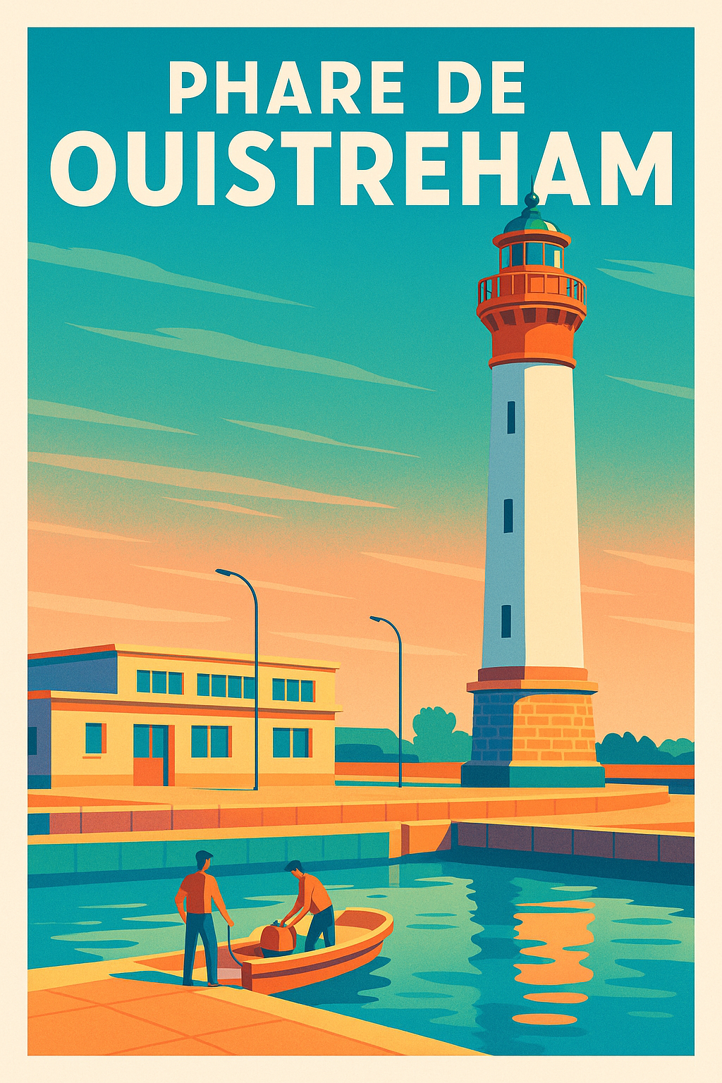 Affiche de Ouistreham - L'éclat de la côte normande dans votre intérieur