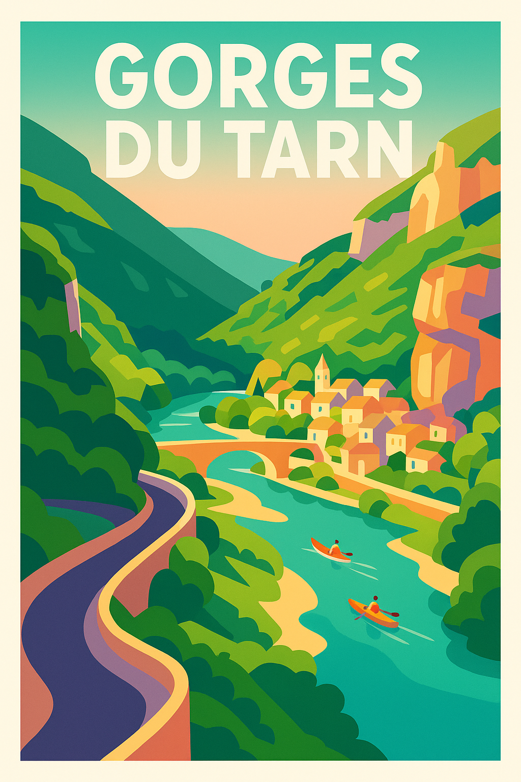 Affiche de Gorges du Tarn - L'éclat sauvage au cœur de la nature