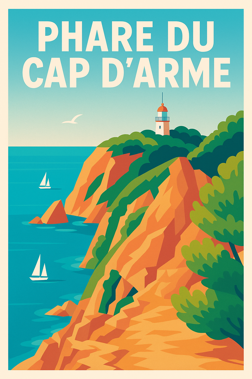 Affiche de Phare du Cap d'Arme - L'éclat de Porquerolles dans votre intérieur
