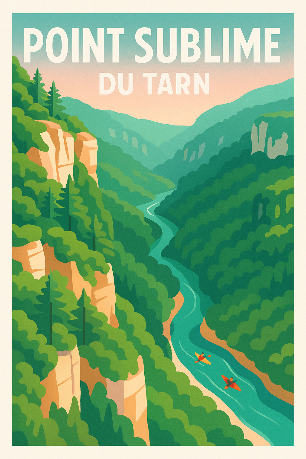 Affiche de Point Sublime du Tarn - Le vertige grandiose des Gorges