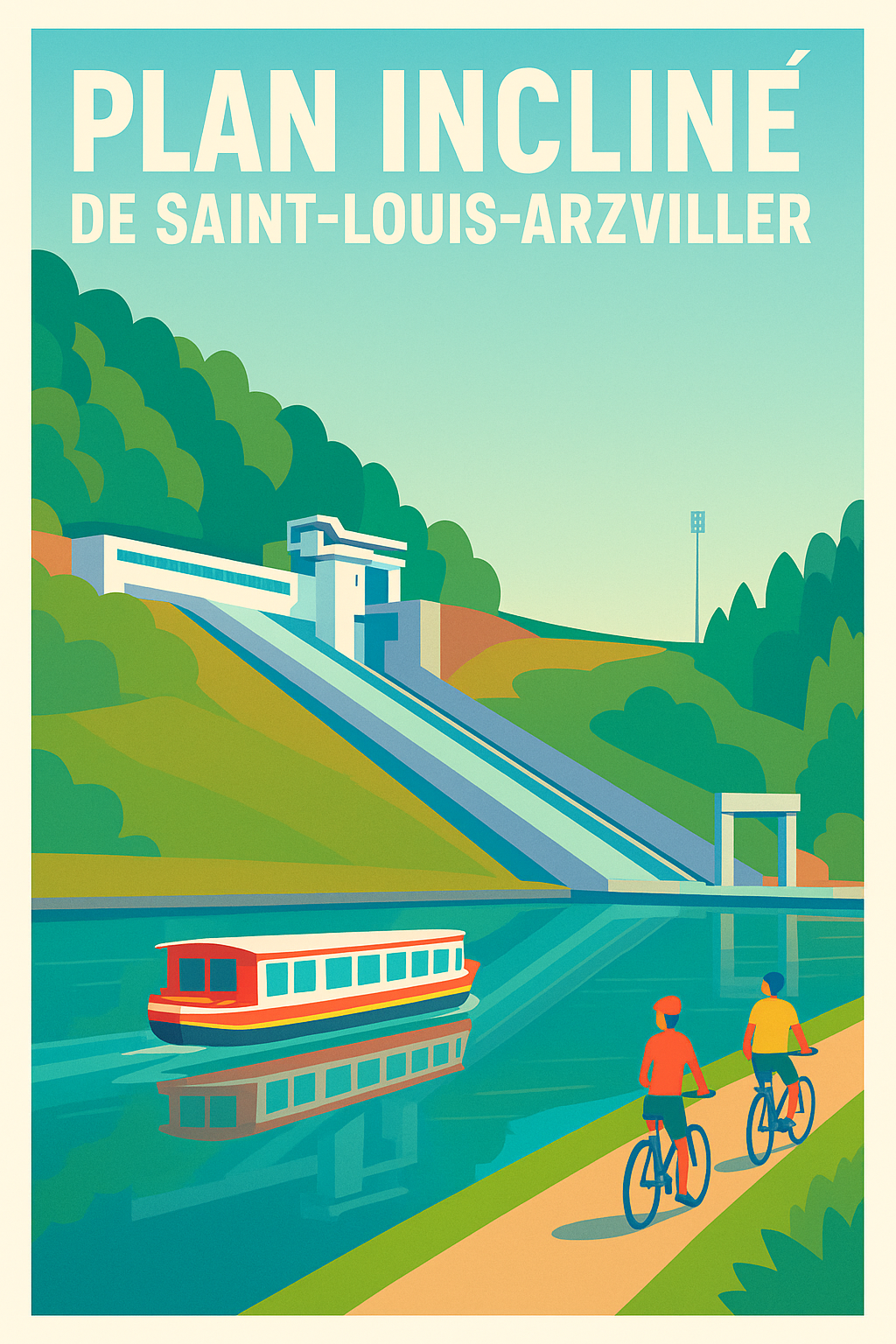Affiche de Saint-Louis-Arzviller - L'ascenseur à bateaux iconique