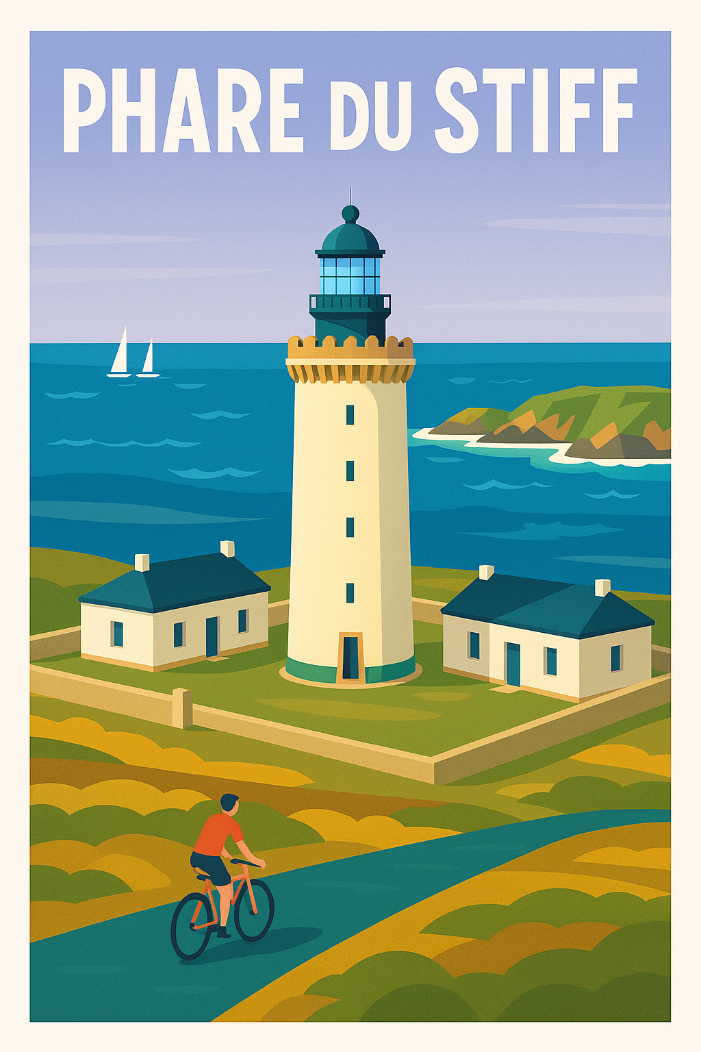 Affiche de Phare du Stiff - L'éclat majestueux de l'île d'Ouessant