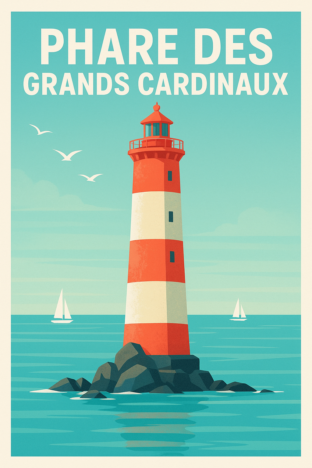 Affiche de Phare des Grands Cardinaux - L'éclat marin du Morbihan