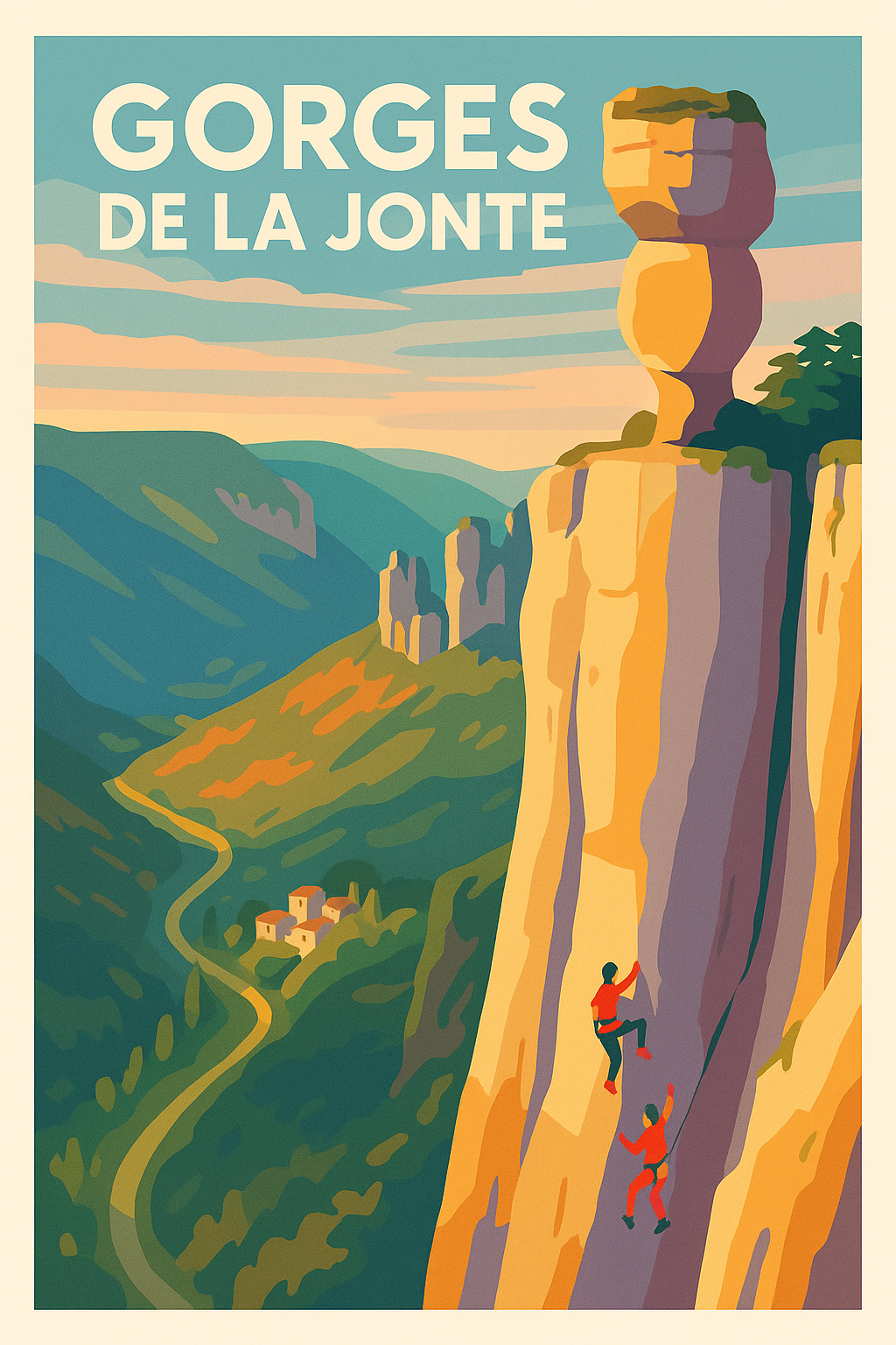 Affiche de Gorges de la Jonte - Entre falaises vertigineuses et nature sauvage