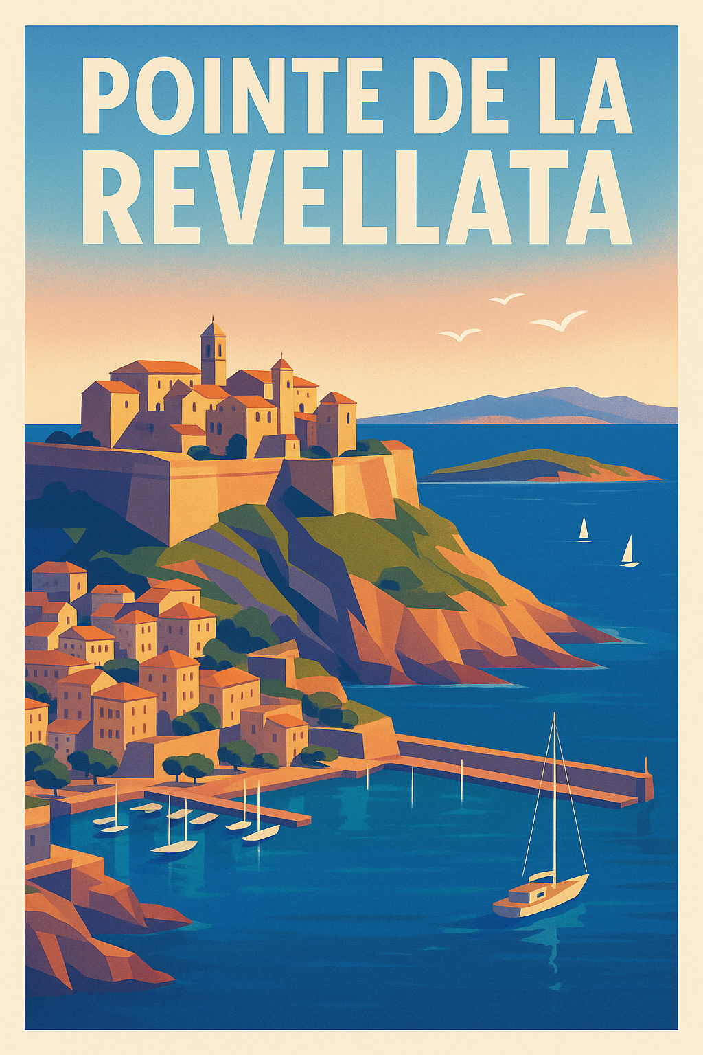 Affiche de Pointe de la Revellata - L'éclat de la Corse sauvage