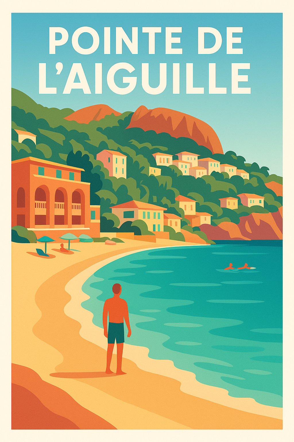 Affiche de Pointe de l'Aiguille - L'éclat de la Riviera dans votre salon