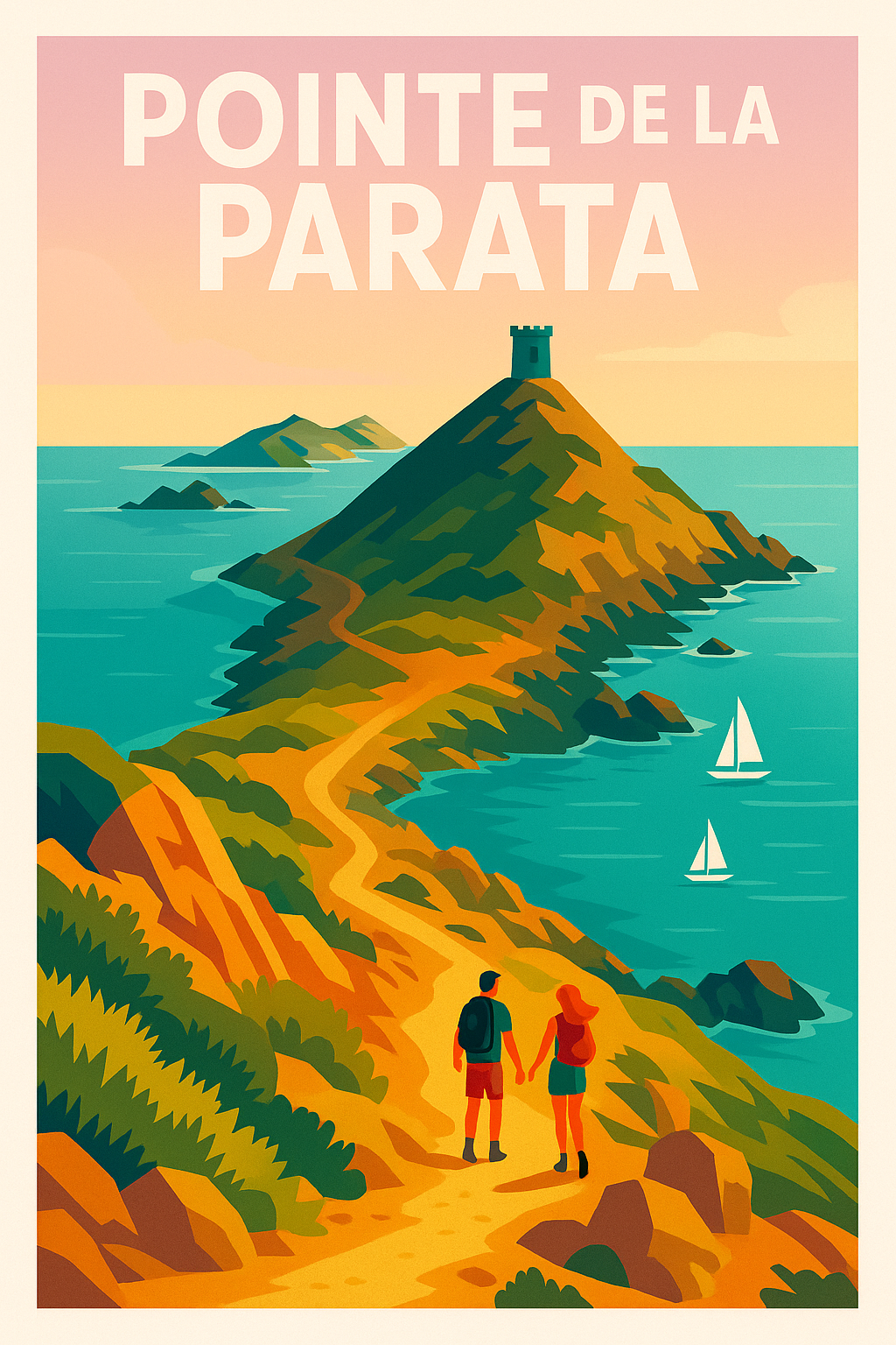 Affiche de Pointe de la Parata - L'éclat sauvage des Sanguinaires