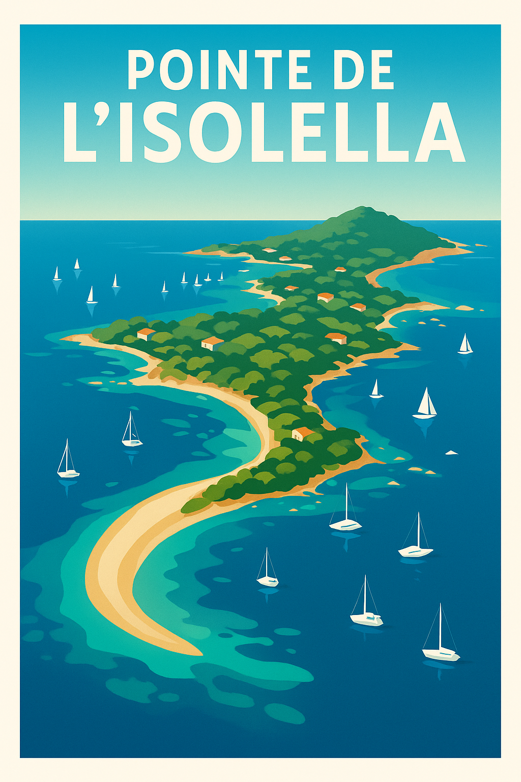 Affiche de Pointe de l'Isolella - Un joyau de la Corse entre terre et mer