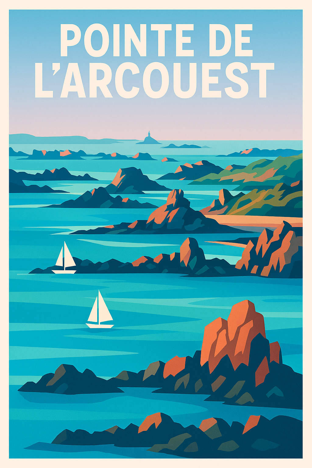 Affiche de Pointe de L'Arcouest - L'embarcadère vers l'infini breton