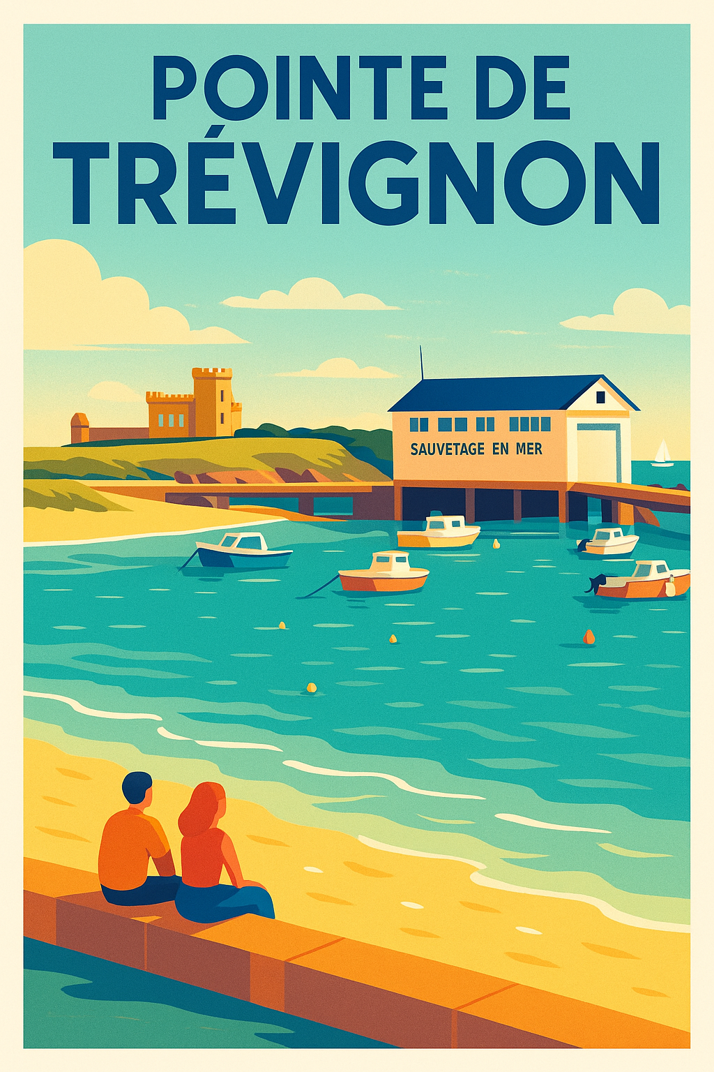 Affiche de Pointe de Trévignon - L'éclat authentique de la côte bretonne