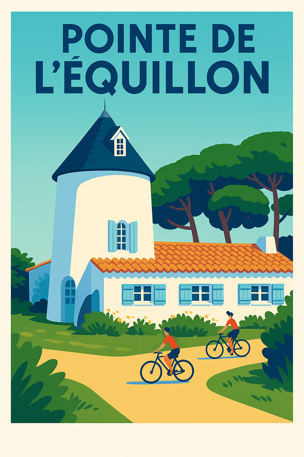 Affiche de Pointe de l'Équillon - Une escapade ensoleillée au bord de l'eau