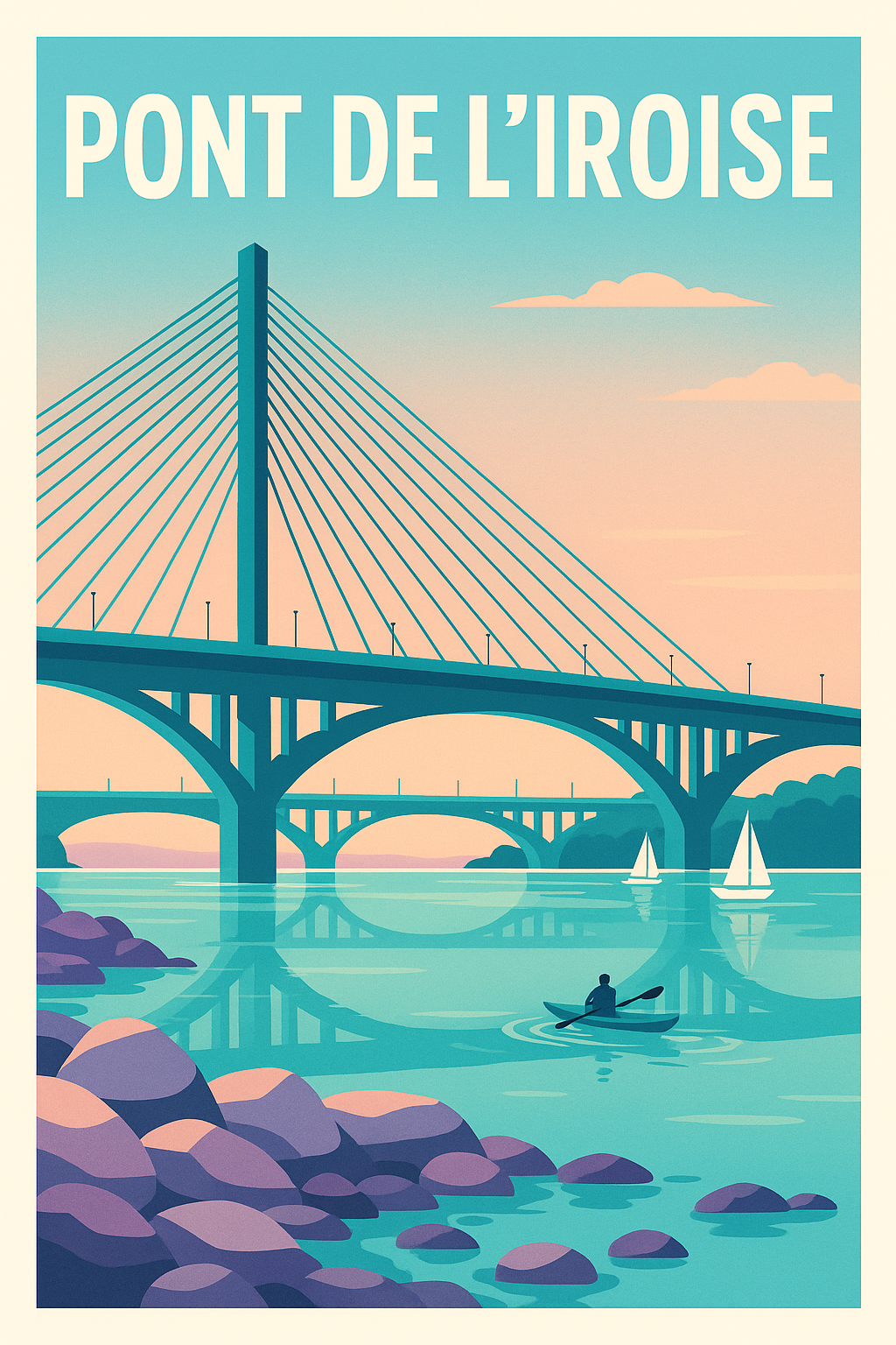 Affiche de Pont de l'Iroise - L'élégance architecturale de la rade de Brest