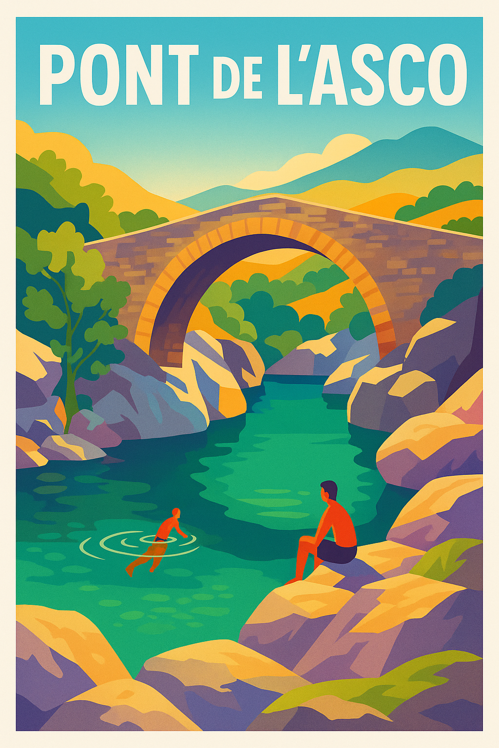 Affiche de Pont de l'Asco - L'évasion sauvage au cœur de la Corse