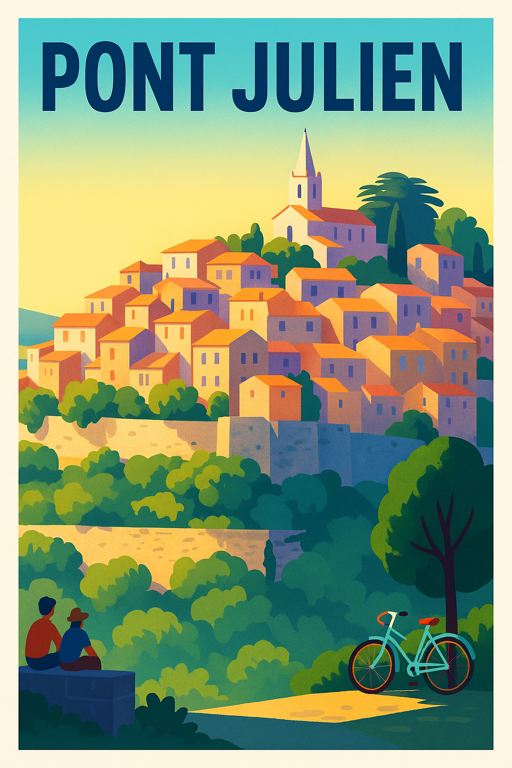 Affiche de Pont Julien - L'éclat du Luberon sous le soleil de Provence