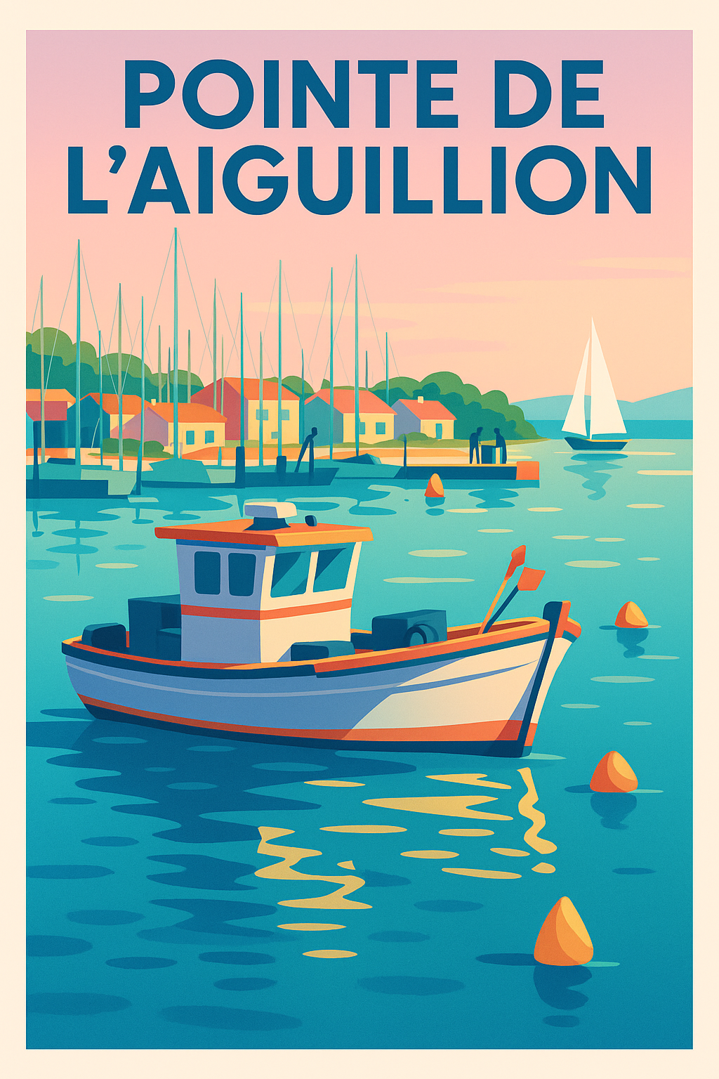 Affiche de Pointe de l'Aiguillon - L'éclat marin du littoral vendéen