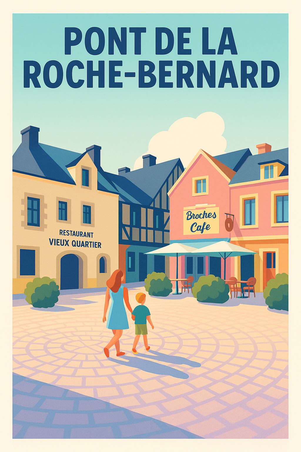 Affiche de La Roche-Bernard - Charme pittoresque du Vieux Quartier
