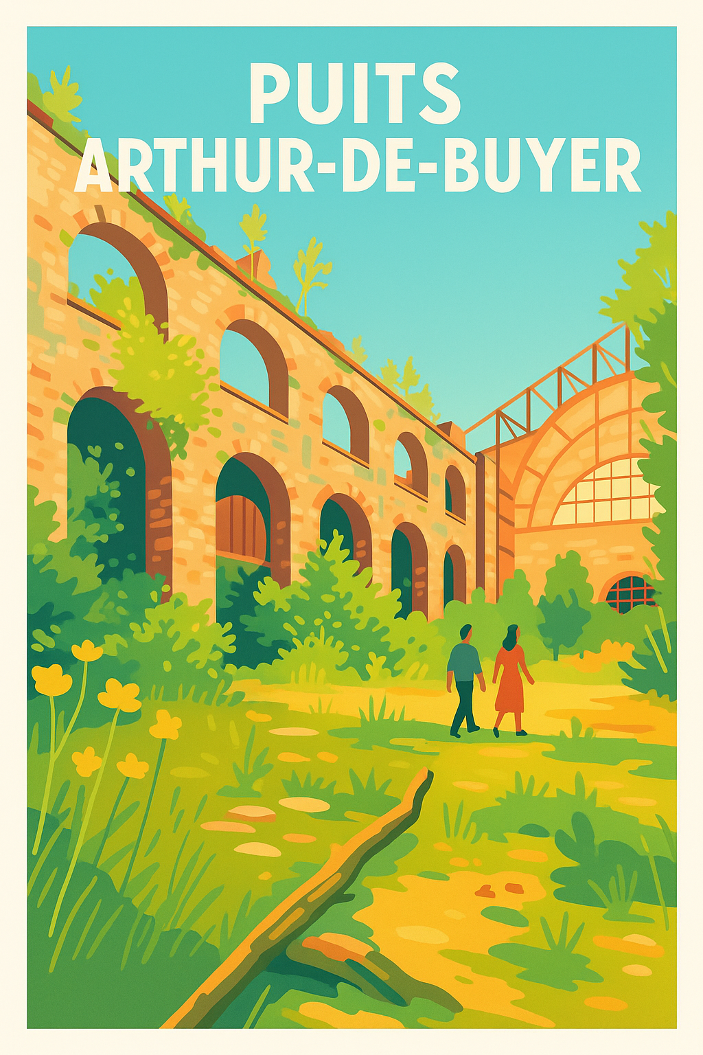 Affiche de Puits Arthur-de-Buyer - L'élégance du patrimoine industriel