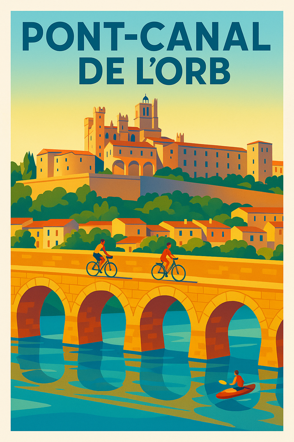 Affiche de Pont-canal de l'Orb - Une escale majestueuse à Béziers