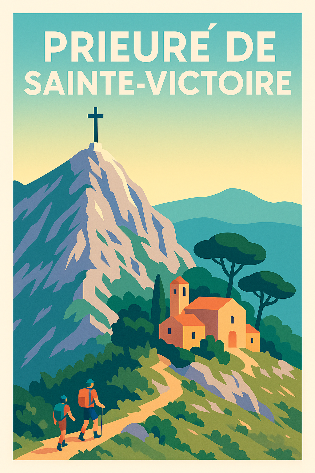 Affiche de Prieuré de Sainte-Victoire - L'âme de la Provence en altitude