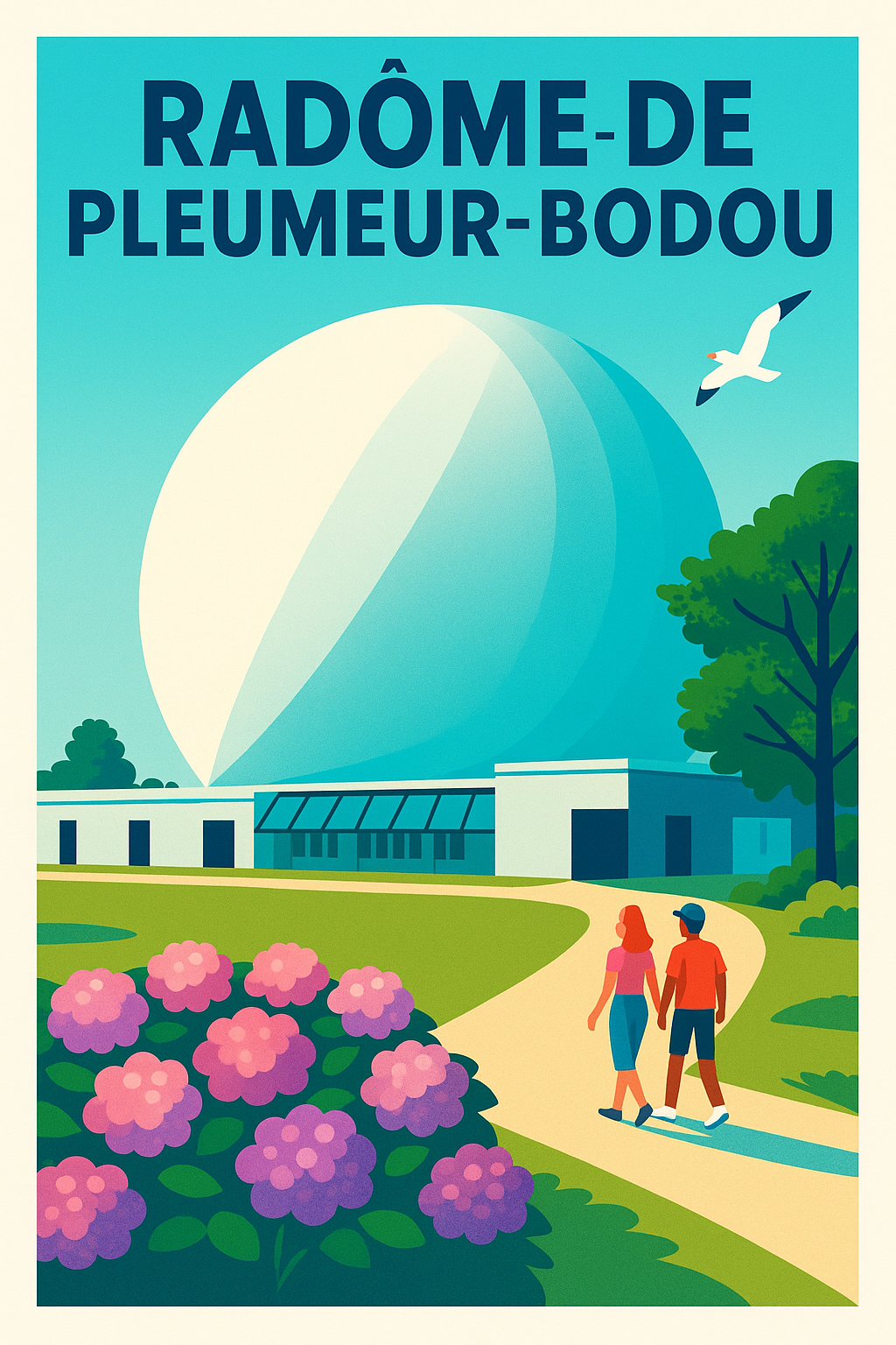 Affiche de Pleumeur-Bodou - L'odyssée spatiale au cœur de la Bretagne